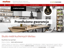 Tablet Screenshot of kuchniemerbau.pl